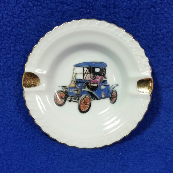 Model T Ashtray Set Vintage Car Ashtray Made In Japan Father's Day Gift Man Cave - Picture 5 of 10